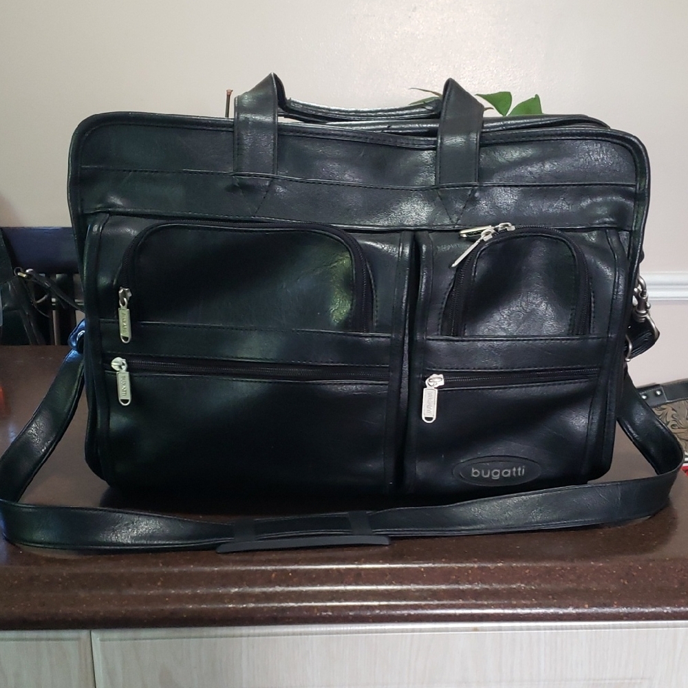 Bugatti 2 WAY Business Bag Leather Black Used B Rank Bugatti｜Men's